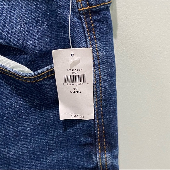 womens size 10 long old navy super skinny ripped jeans - Picture 6 of 11